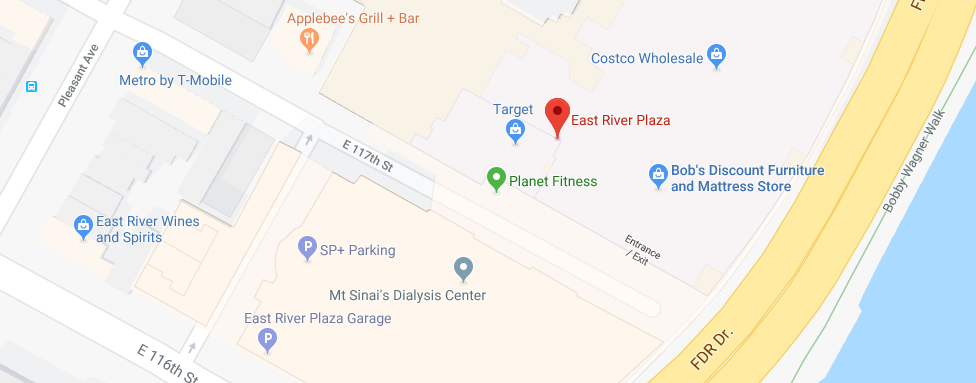 map of east river plaza